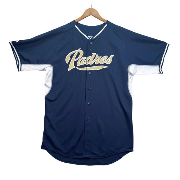 2013 San Diego Padres Alternate Navy Blue Throwback MLB Baseball Jersey 2XL - Picture 1 of 5